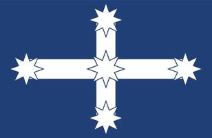 The of a Eureka Flag vector