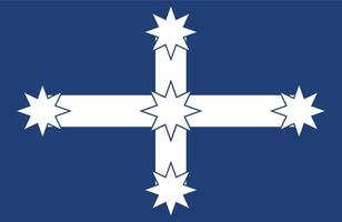 The of a Eureka Flag vector