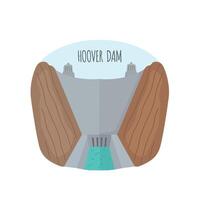 Hoover dam icon clipart avatar logotype isolated vector illustration