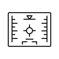 HUD icon. outline icon vector