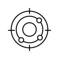 Detection system icon. outline icon vector