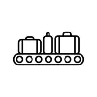 Conveyor icon. outline icon vector