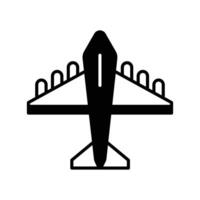 jet fighter icon. black fill icon vector