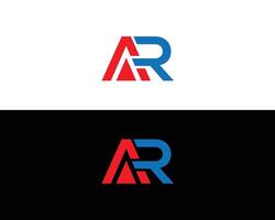 Letter AR Abstract  Logo Design Editable Vector Format Template.