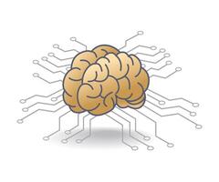 artificial inteligencia tecnología para aplicaciones plano isométrica 3d ilustración vector