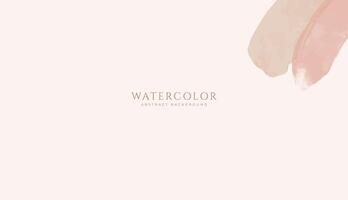 Abstract horizontal watercolor background. Neutral light colored empty space background illustration vector