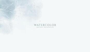 Abstract horizontal watercolor background. Neutral light brown navy blue colored empty space background illustration vector