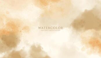 Abstract horizontal watercolor background. Neutral light colored empty space background illustration vector