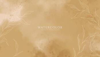 Abstract horizontal watercolor background. Neutral light colored empty space background illustration vector