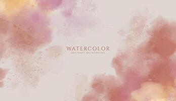 Abstract horizontal watercolor background. Neutral light colored empty space background illustration vector