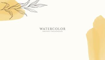 resumen horizontal acuarela antecedentes. neutral ligero marrón amarillo de colores vacío espacio antecedentes ilustración vector