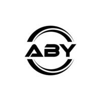 ABY Letter Logo Design, Inspiration for a Unique Identity. Modern Elegance and Creative Design. Watermark Your Success with the Striking this Logo. vector