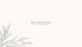 Abstract horizontal watercolor background. Neutral light brown yellow colored empty space background illustration vector