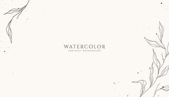 Abstract horizontal watercolor background. Neutral light brown yellow colored empty space background illustration vector