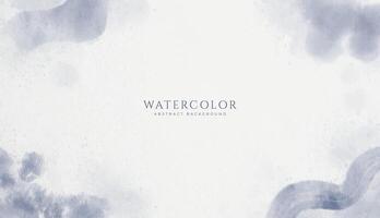 Abstract horizontal watercolor background. Neutral light blue colored empty space background illustration vector