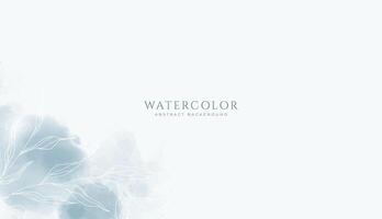 Abstract horizontal watercolor background. Neutral light brown navy blue colored empty space background illustration vector