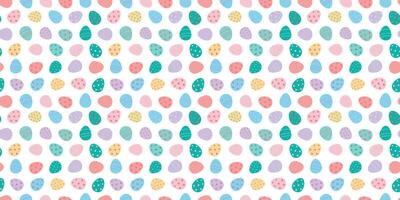 Easter seamless pattern with eggs vector