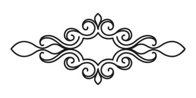 Vintage baroque ornament. Luxury template frame, border. Retro pattern antique style acanthus. For logos, labels, wedding invitations, certificates, menu. vector