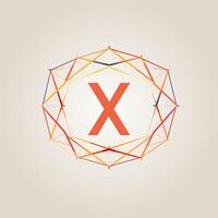 AI generated Education events organization filled colorful initial logo idea. University lectures. Letters inside irregular polygon shape. Graphic design vector