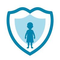 AI generated Website with first aid courses filled colorful logo. Educational program for parents. Design element. Ai art for corporate branding, pediatric services vector