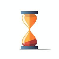 AI generated Task management software filled gradient logo. Efficiency business value. Hourglass simple icon. Design element. Ai art for corporate branding, social media vector