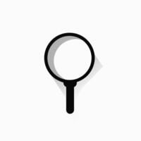 AI generated Data analytics tool monochrome glyph logo. User centricity value. Magnifying glass simple icon. Design element. Ai art for corporate branding, website vector