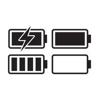 Battery icons set. Battery symbol vector