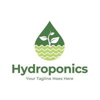 hydroponics logo vector illustration design isolated on white background