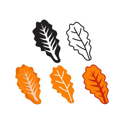 Kimchi icon set. Korean food kimchi symbol for ui designs.