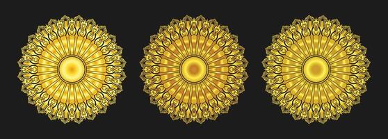 creative luxury golden mandala design background vector