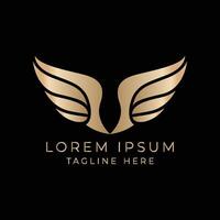 Free vector luxury golden logo collection