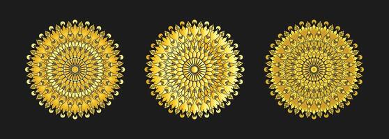 luxury golden mandala design background vector
