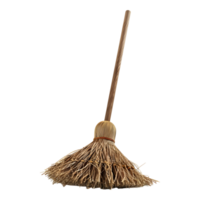 AI generated 3D Rendering of a Witch Flying Brush on Transparent Background - Ai Generated png