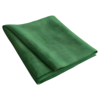 ai gerado 3d Renderização do uma verde pano peça em transparente fundo - ai gerado png