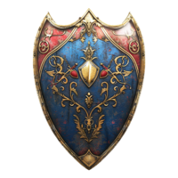 AI generated War Protection Shield of Army on Transparent background - Ai Generated png