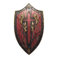 AI generated War Protection Shield of Army on Transparent background - Ai Generated png