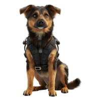 AI generated 3D Rendering of a Shepherd Dog on Transparent Background - Ai Generated png