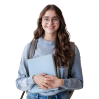 AI generated Young Businesswoman Standing With Crossed Arms and Smiling on Transparent background - Ai Generated png