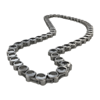 AI generated 3D Rendering of a Roller Chain on Transparent Background - Ai Generated png