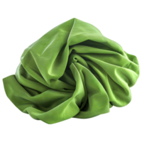 AI generated 3D Rendering of a Green Cloth Piece on Transparent Background - Ai Generated png