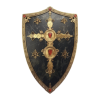 AI generated War Protection Shield of Army on Transparent background - Ai Generated png