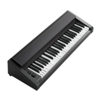 ai gerado 3d Renderização do uma pequeno piano em transparente fundo - ai gerado png