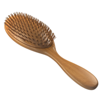 ai généré 3d le rendu de une cheveux brosse sur transparent Contexte - ai généré png