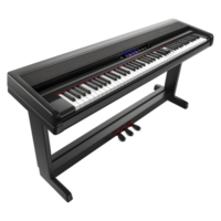 ai gerado 3d Renderização do uma pequeno piano em transparente fundo - ai gerado png