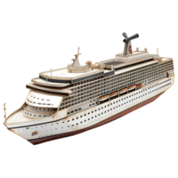 AI generated Cruise Ship on Transparent background - Ai Generated png