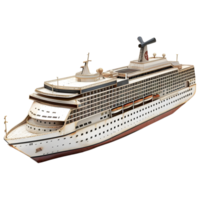 AI generated Cruise Ship on Transparent background - Ai Generated png