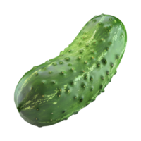 ai generado verde Pepino en transparente antecedentes - ai generado png