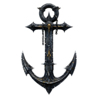 AI generated Ocean Ship Anchor on Transparent background - Ai Generated png