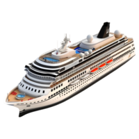 AI generated Cruise Ship on Transparent background - Ai Generated png