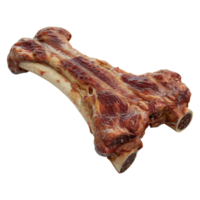 ai gerado osso com cru carne em transparente fundo - ai gerado png